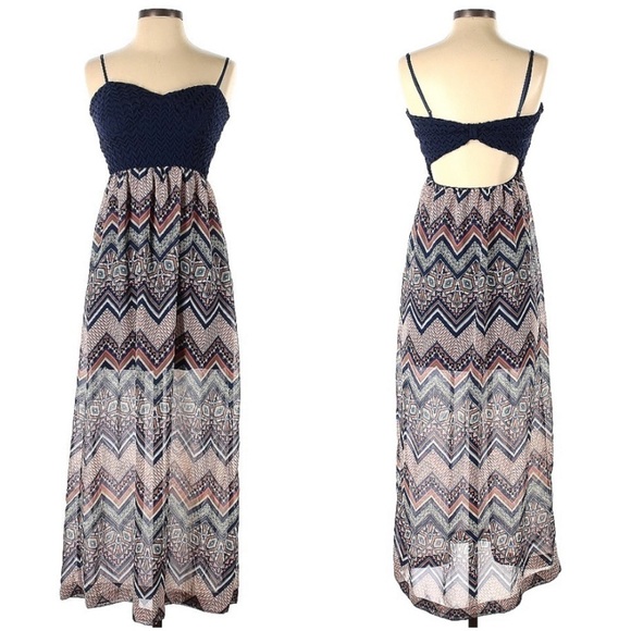 Silhouette Open Back Maxi Dress | SIZE S - Picture 1 of 4